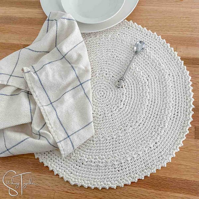 Crochet Round Placemats Pattern 