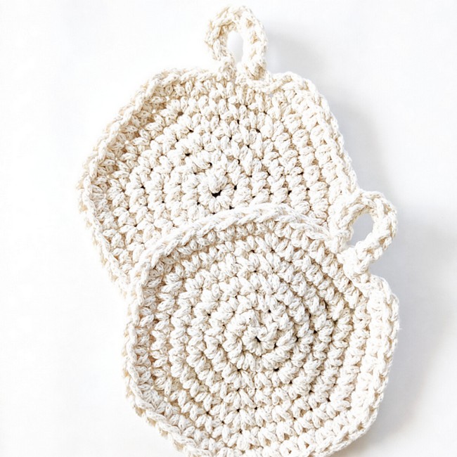 Crochet Spiral Hot Pads Pattern