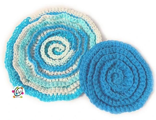 Crochet Spiral Scrubbers Pattern