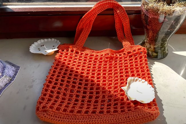 Crochet Summer Beach Market Bag