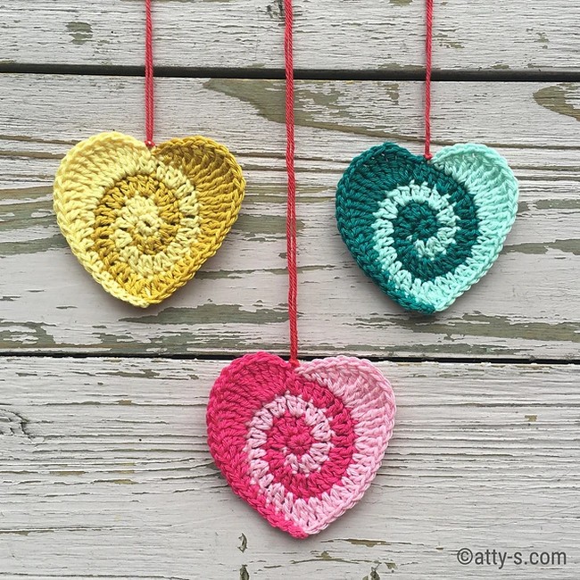 Crochet Swirly Heart Pattern