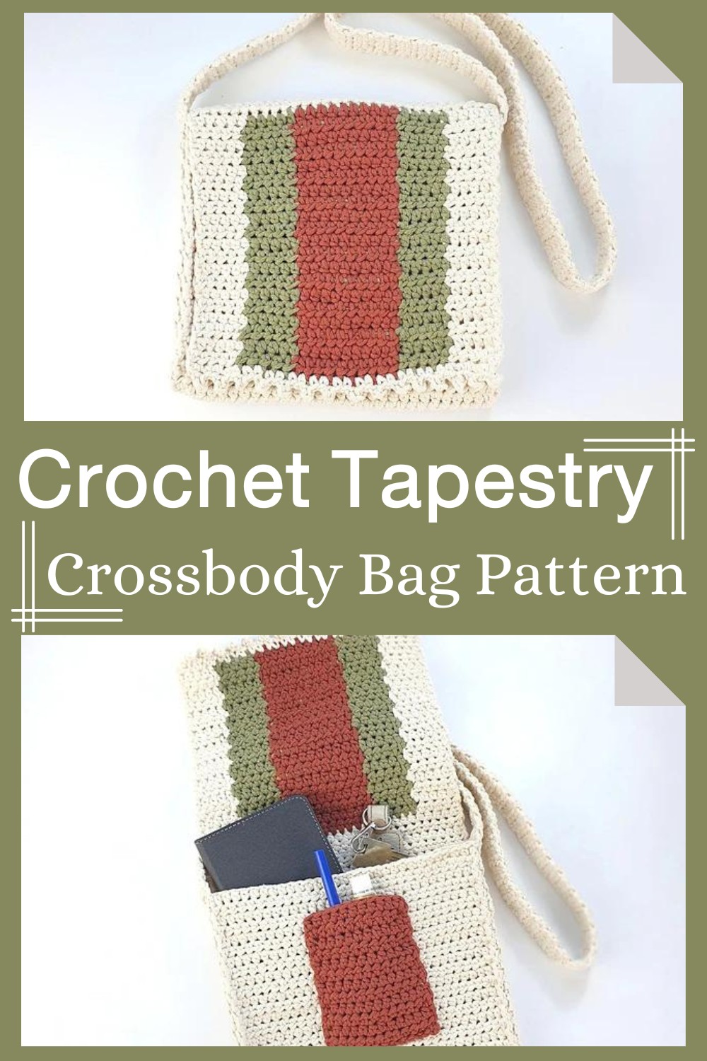 Crochet Tapestry Crossbody Bag Pattern