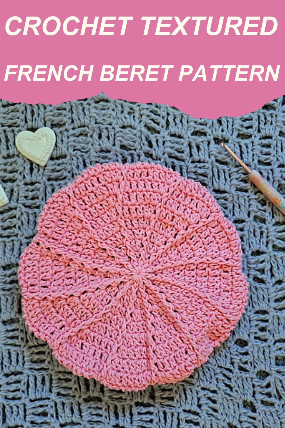 Crochet Textured French Beret Pattern