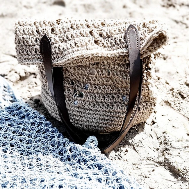 Crochet Tossa Jute Beach Bag Pattern