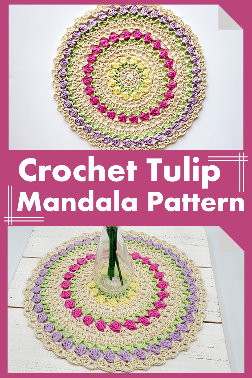 Crochet Tulip Mandala Pattern