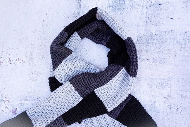  Crochet Tunisian Crochet Scarf For Men Pattern