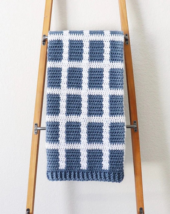 Windowpane Blanket Pattern