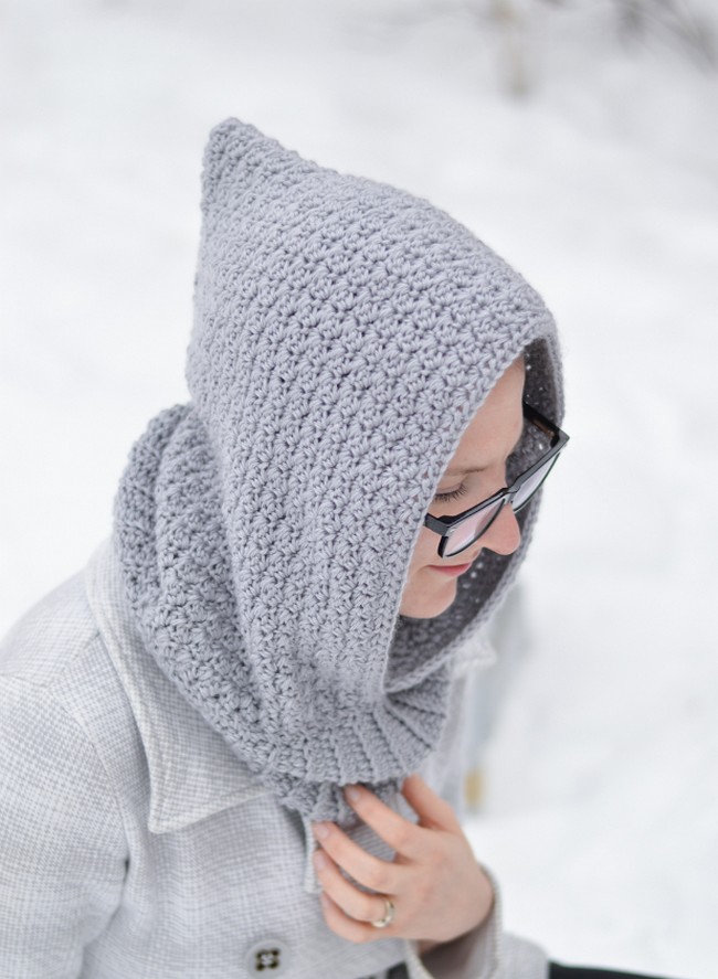 Crochet Women's Hooded Cowl Pattern