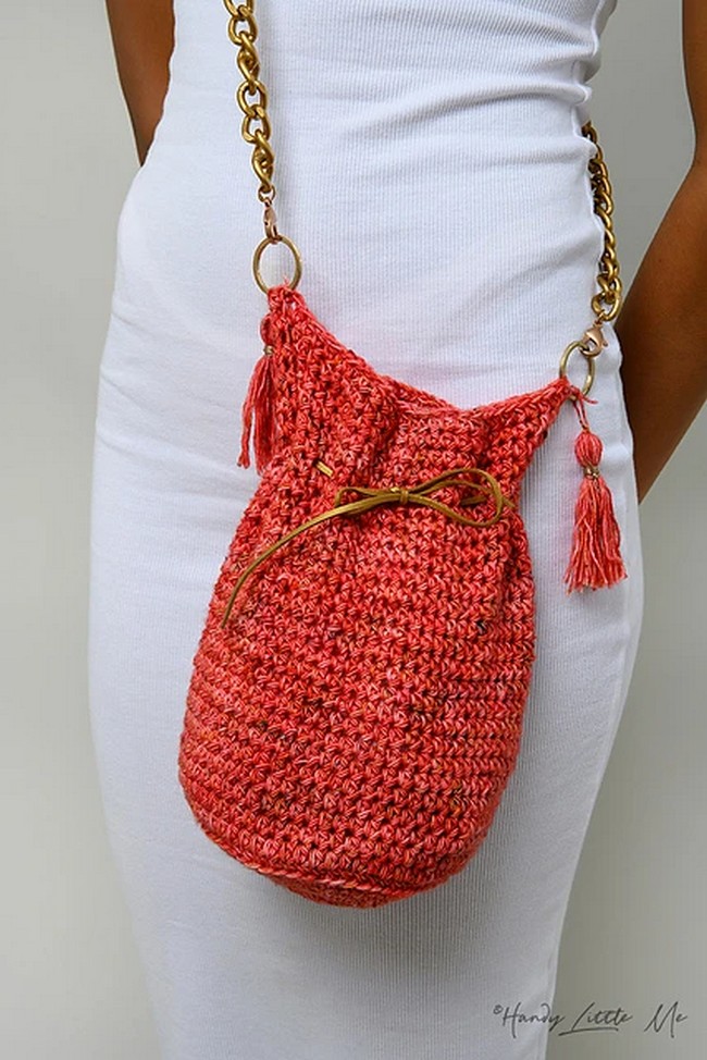 Crochet Zinnia Crossbody Bag Pattern