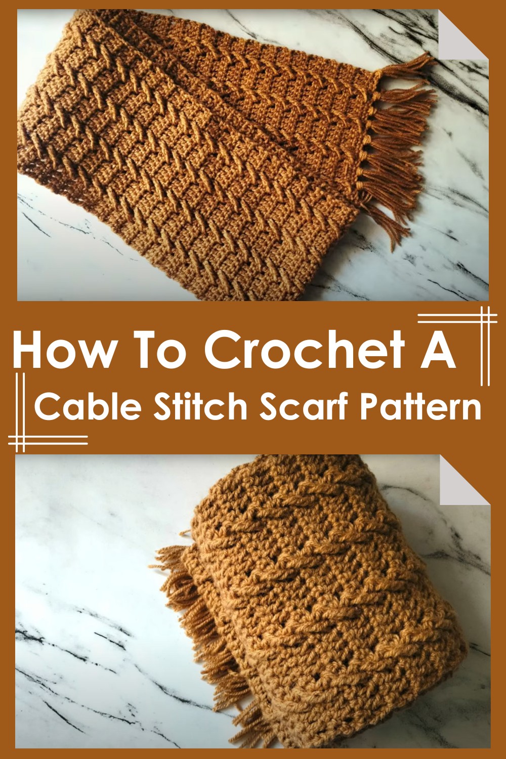 How To Crochet A Cable Stitch Scarf Pattern