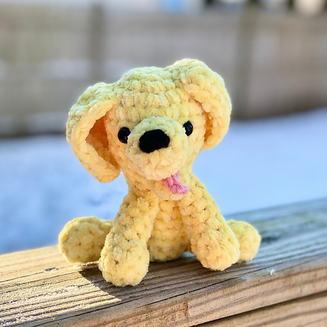 Crochet Amigurumi Golden Puppy Pattern