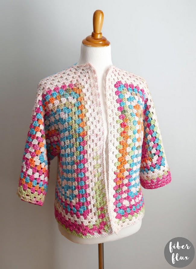 Crochet Art Class Cardi Pattern