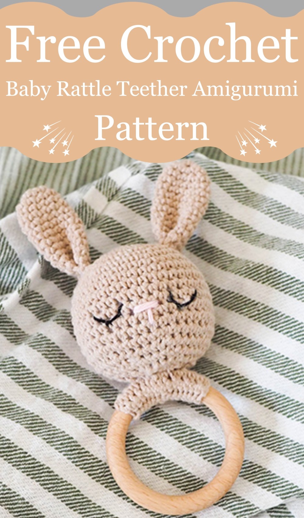 Crochet Baby Rattle Teether Amigurumi Pattern