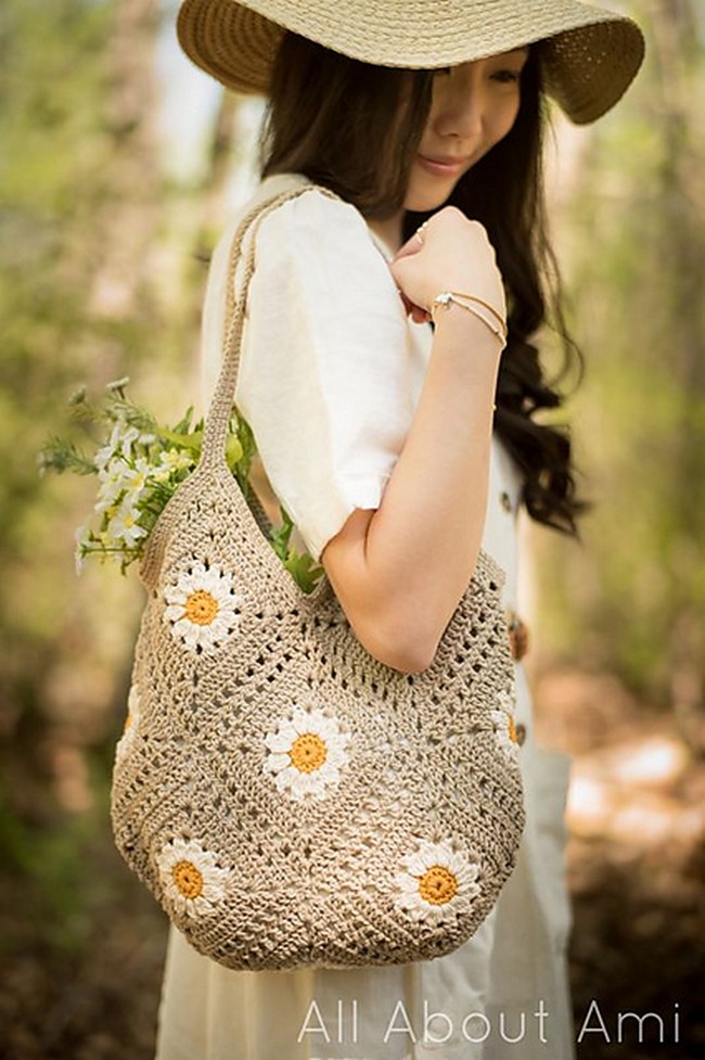 Crochet Breezy Days Daisy Bag Pattern