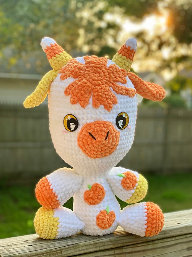 Crochet Candy Corn Cow Pattern