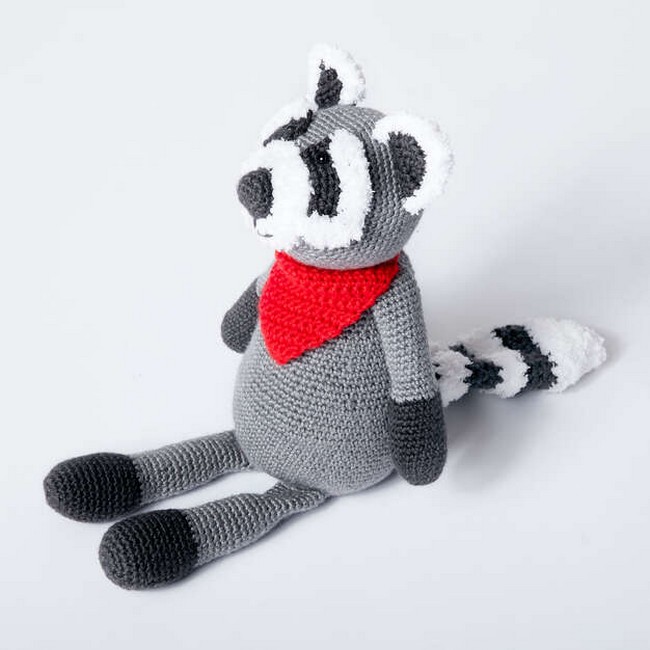 Crochet Caron Rocky Raccoon Pattern