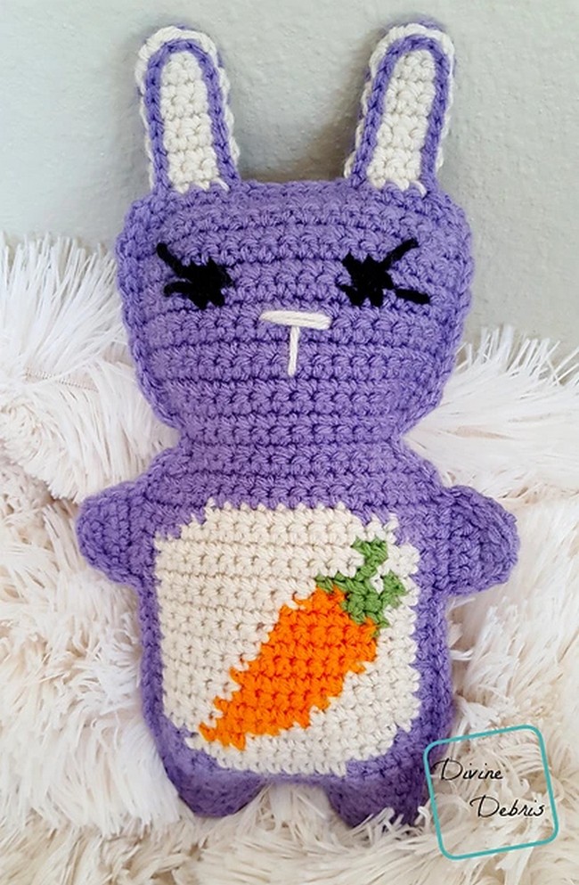 Crochet Carrot Belly Bunny Ami Pattern