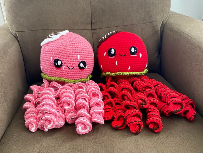 Crochet Chocolate Strawberry Jellyfish Pattern