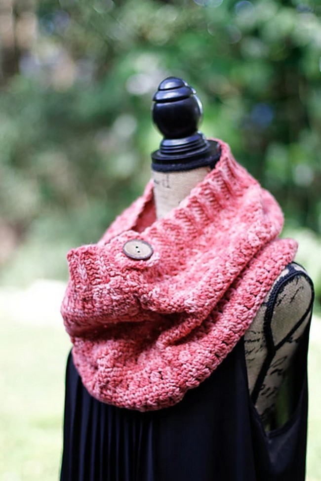 Crochet Clearwater Beach Buttoned Cowl Pattern