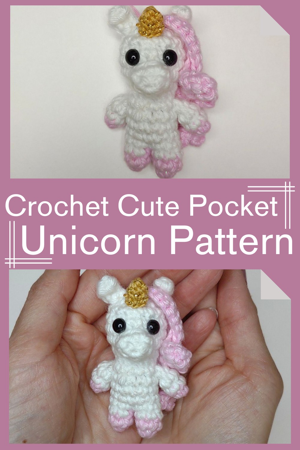 Crochet Cute Pocket Unicorn Pattern