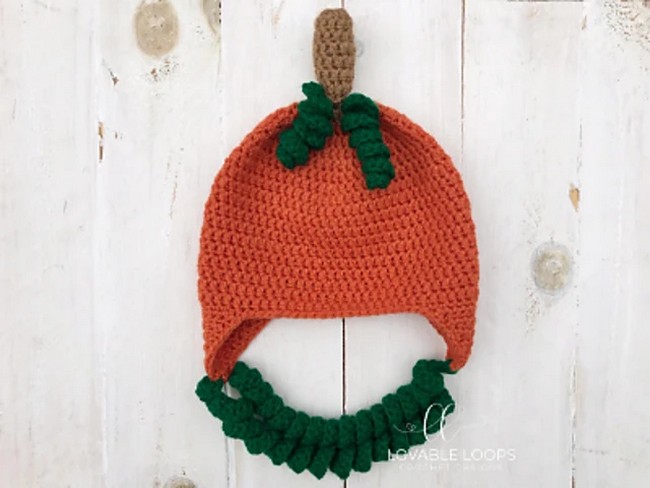 Crochet Cute Pumpkin Hat Pattern