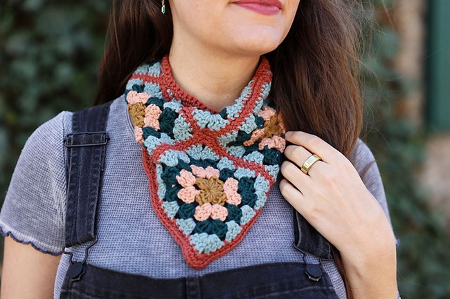 Crochet Duo Granny Bandana Pattern