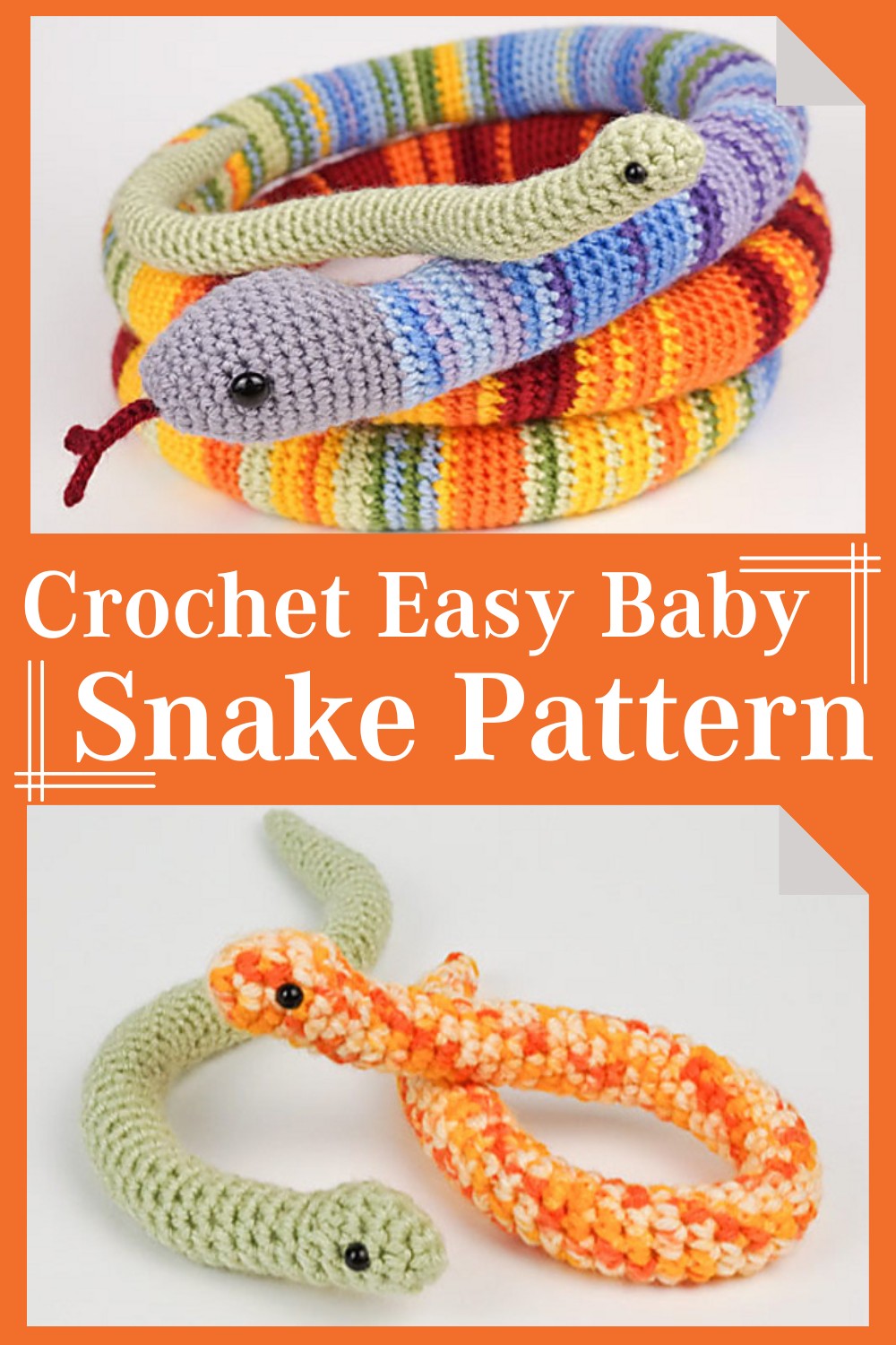 Crochet Easy Baby Snake Pattern