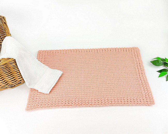 Crochet Easy Bath Mat Pattern