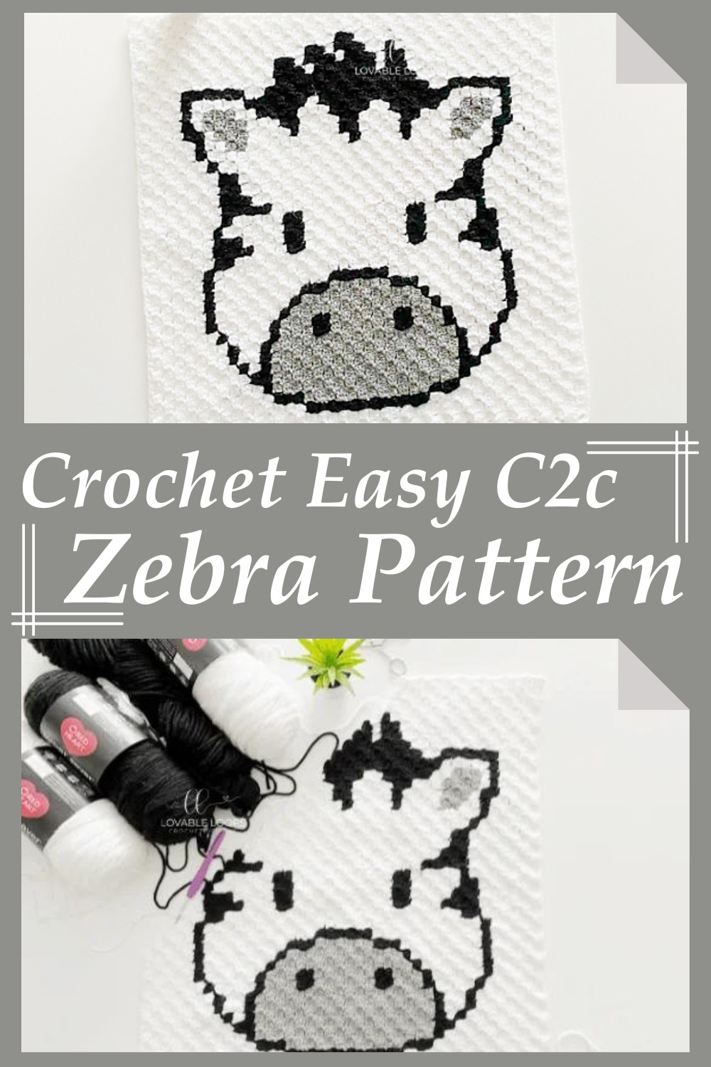 Crochet Easy C2c Zebra Pattern