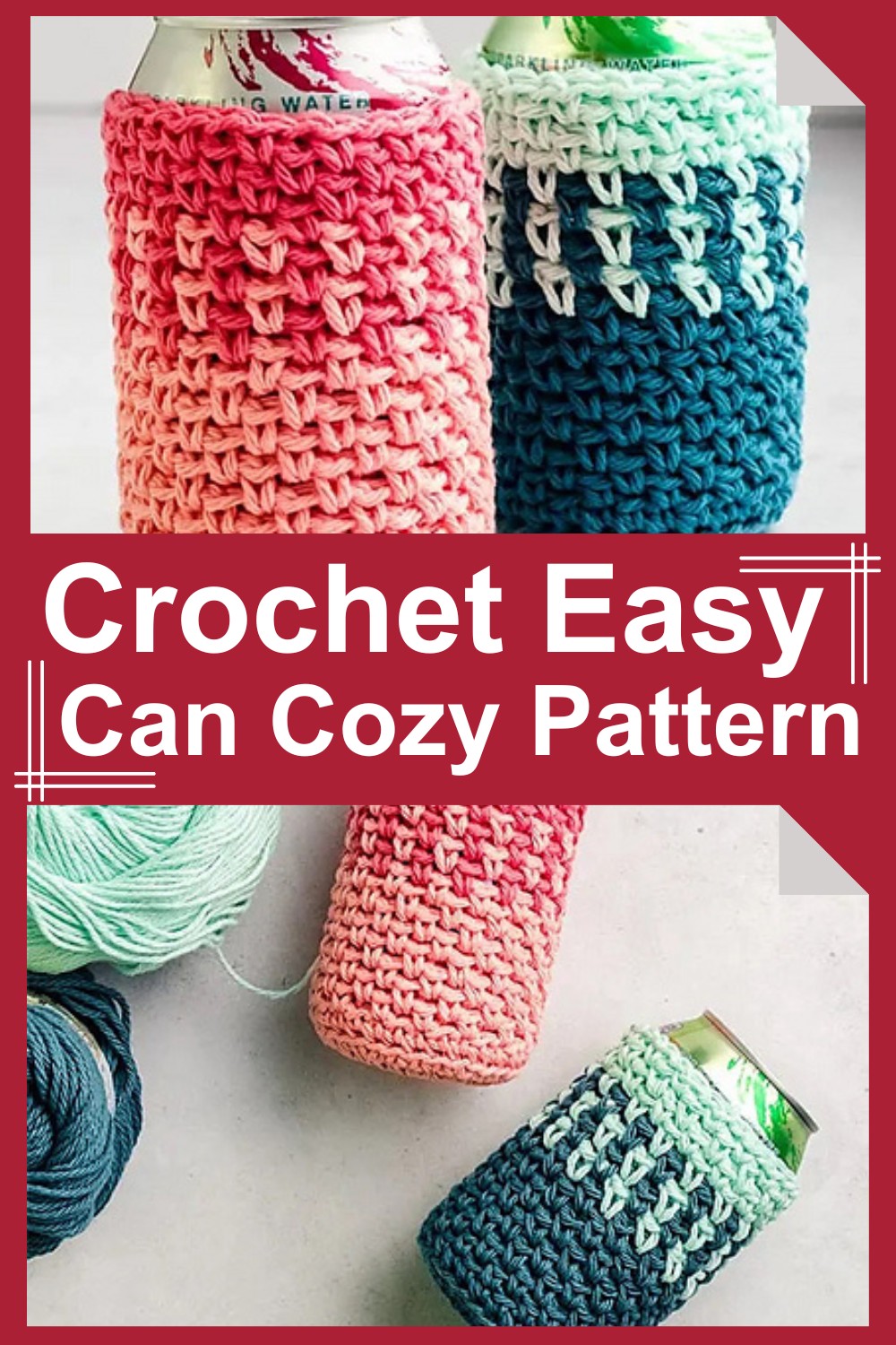 Crochet Easy Can Cozy Pattern