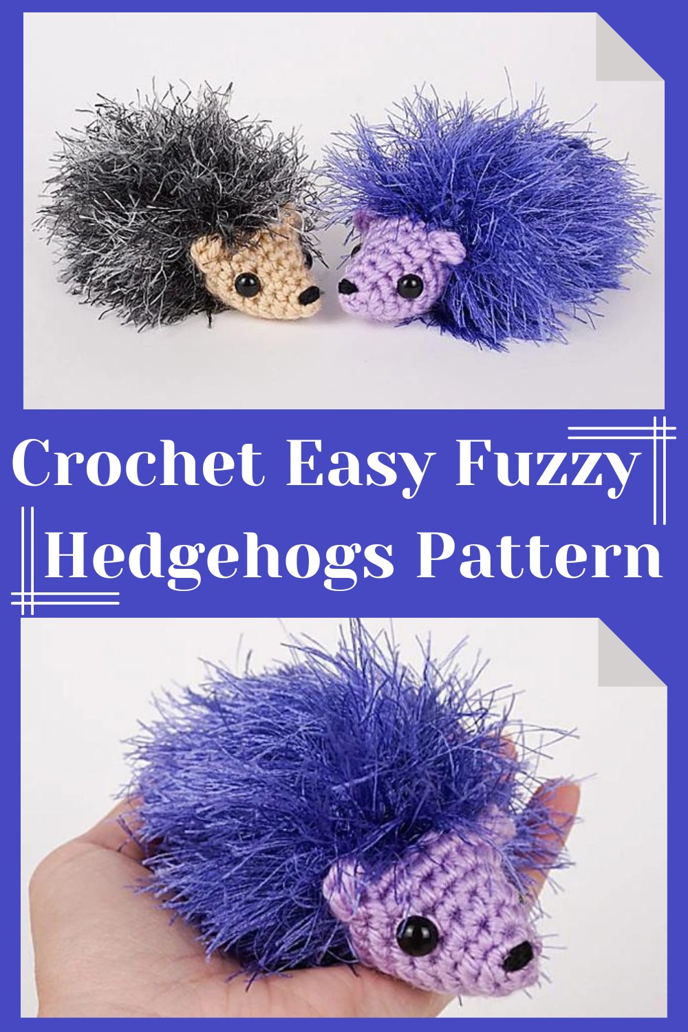 Crochet Easy Fuzzy Hedgehog Pattern