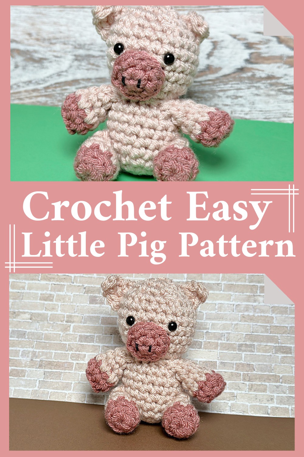 Crochet Easy Little Pig Pattern