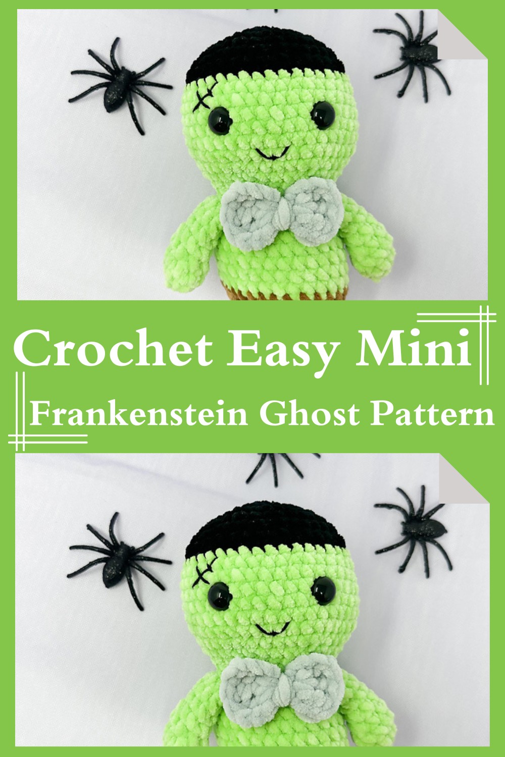 Crochet Easy Mini Frankenstein Ghost Pattern