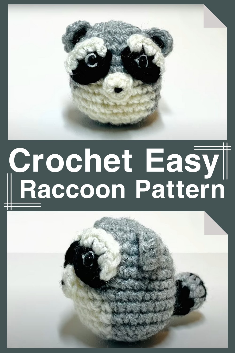 Crochet Easy Raccoon Pattern