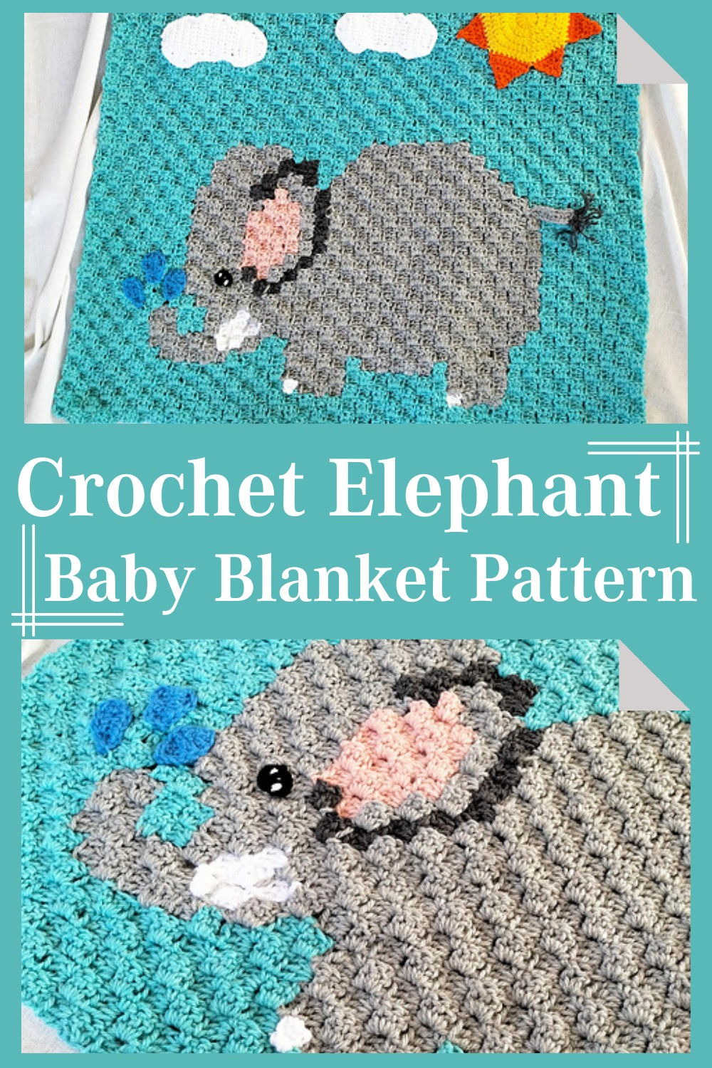 Crochet Elephant Baby Blanket Pattern