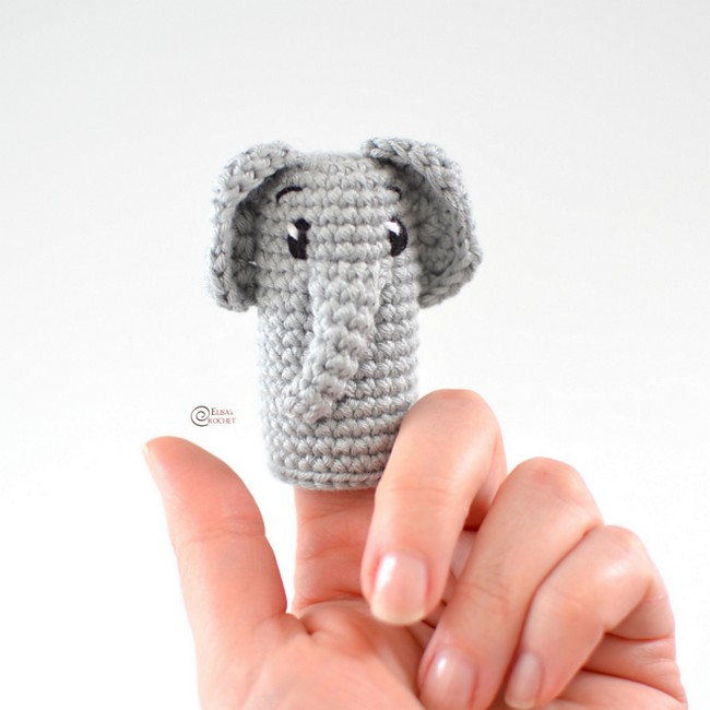 Elephant Finger Puppet 