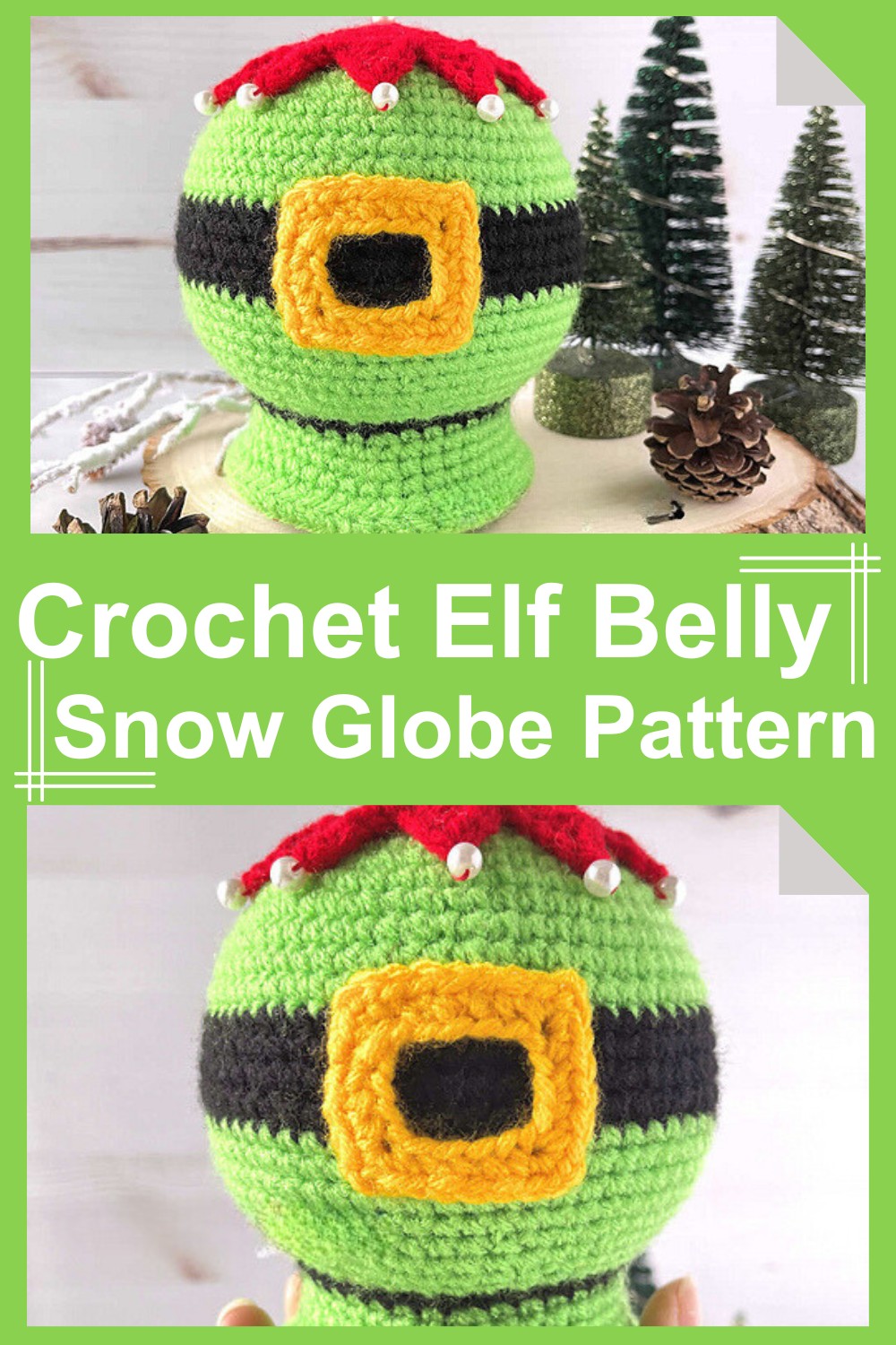 Crochet Elf Belly Snow Globe Pattern