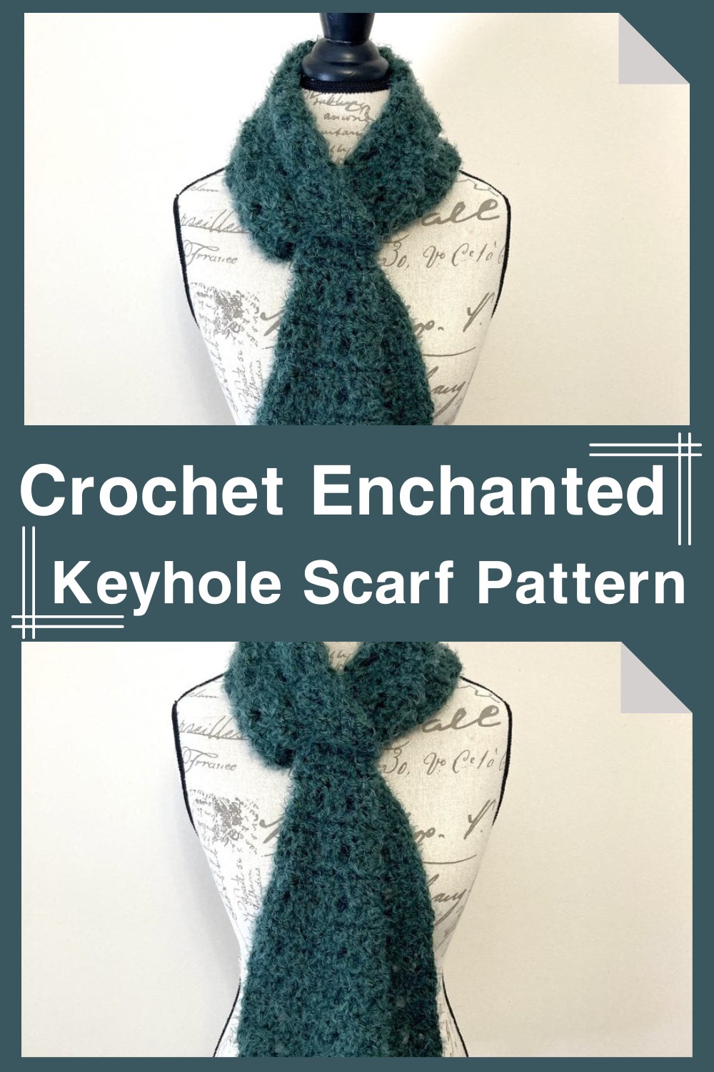 Crochet Enchanted Keyhole Scarf Pattern