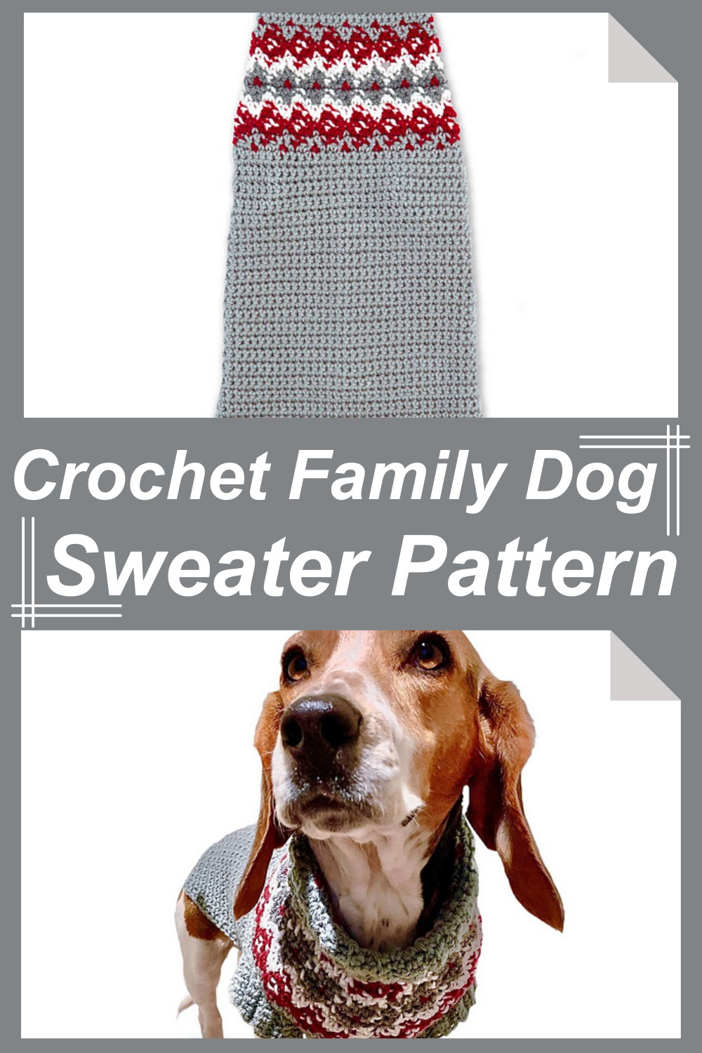 Crochet Family Dog Sweater Pattern