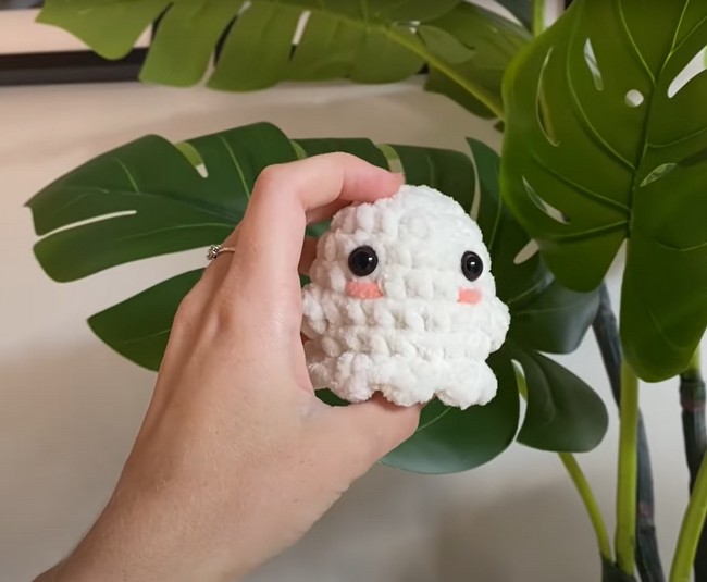 Crochet Ghost From Plush Yarn Without Sewing