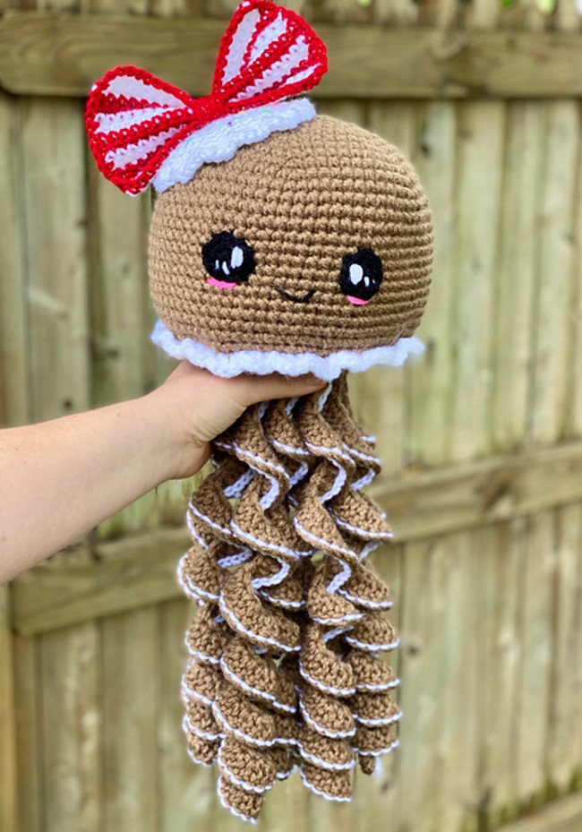 Crochet Gingerbread Jellyfish Pattern