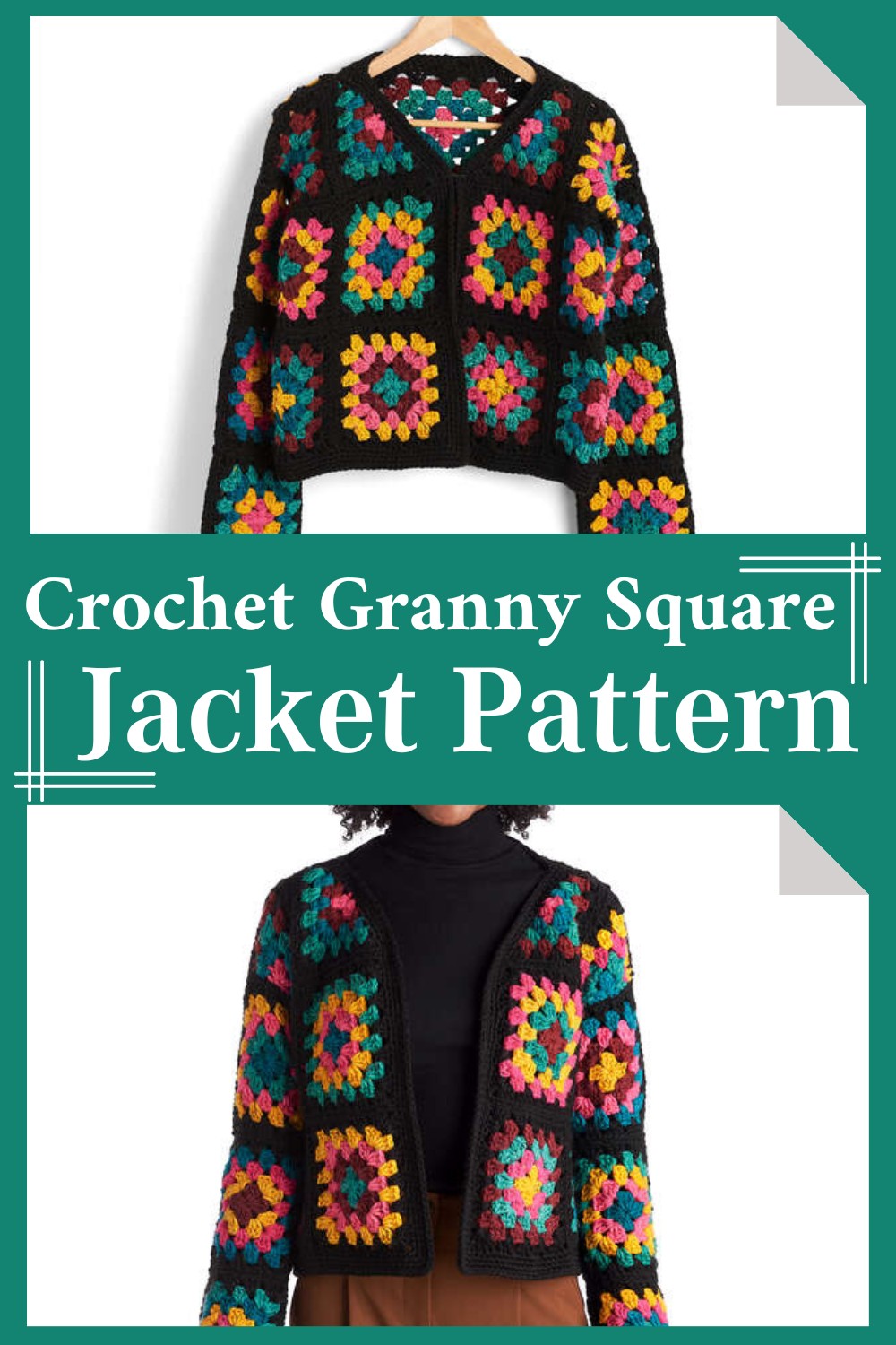 Crochet Granny Square Jacket Pattern