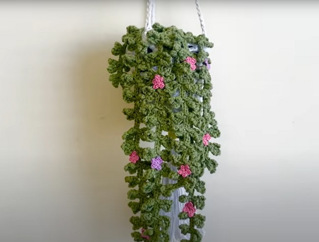 Crochet Hanging Plant Tutorial