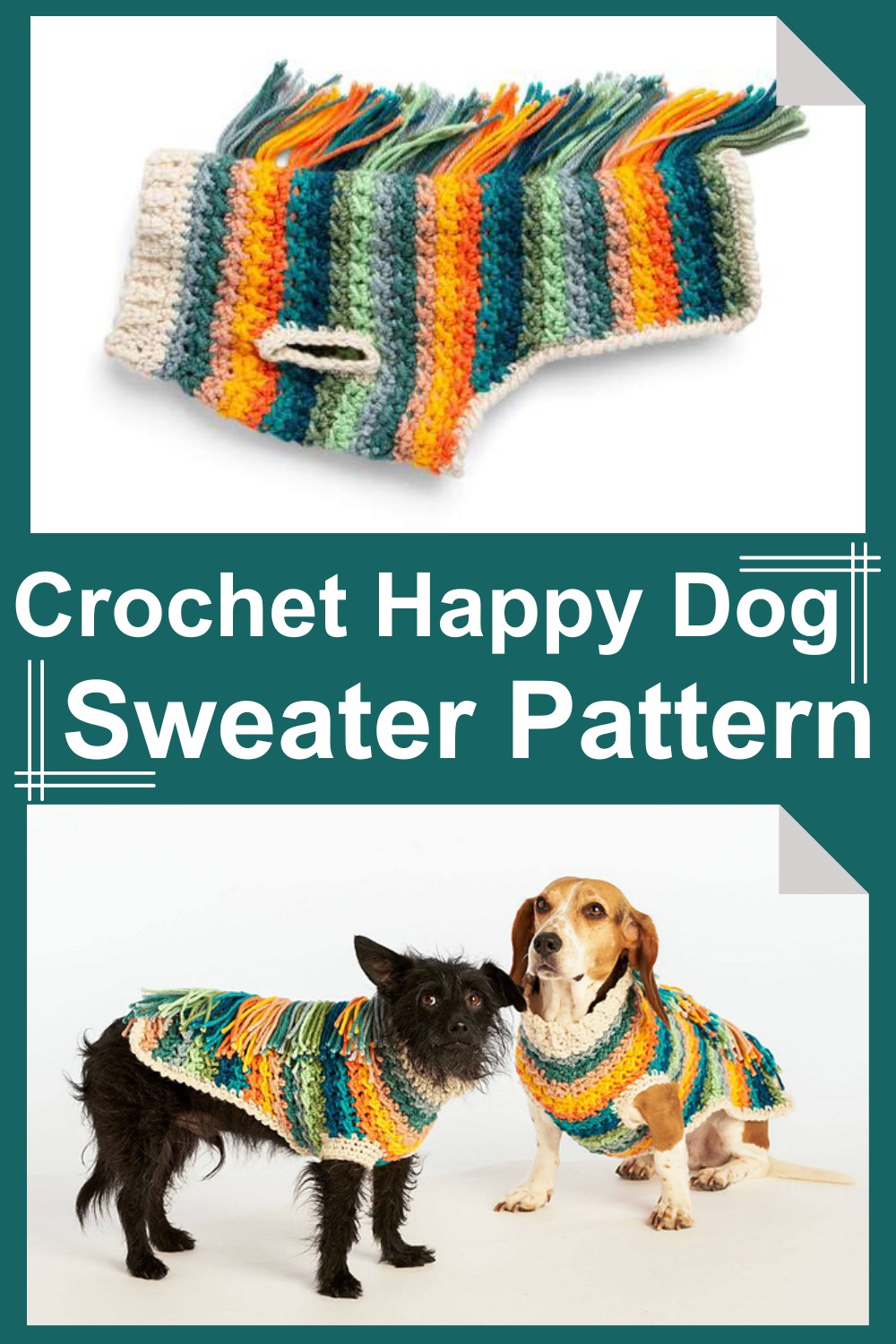 Crochet Happy Dog Sweater Pattern