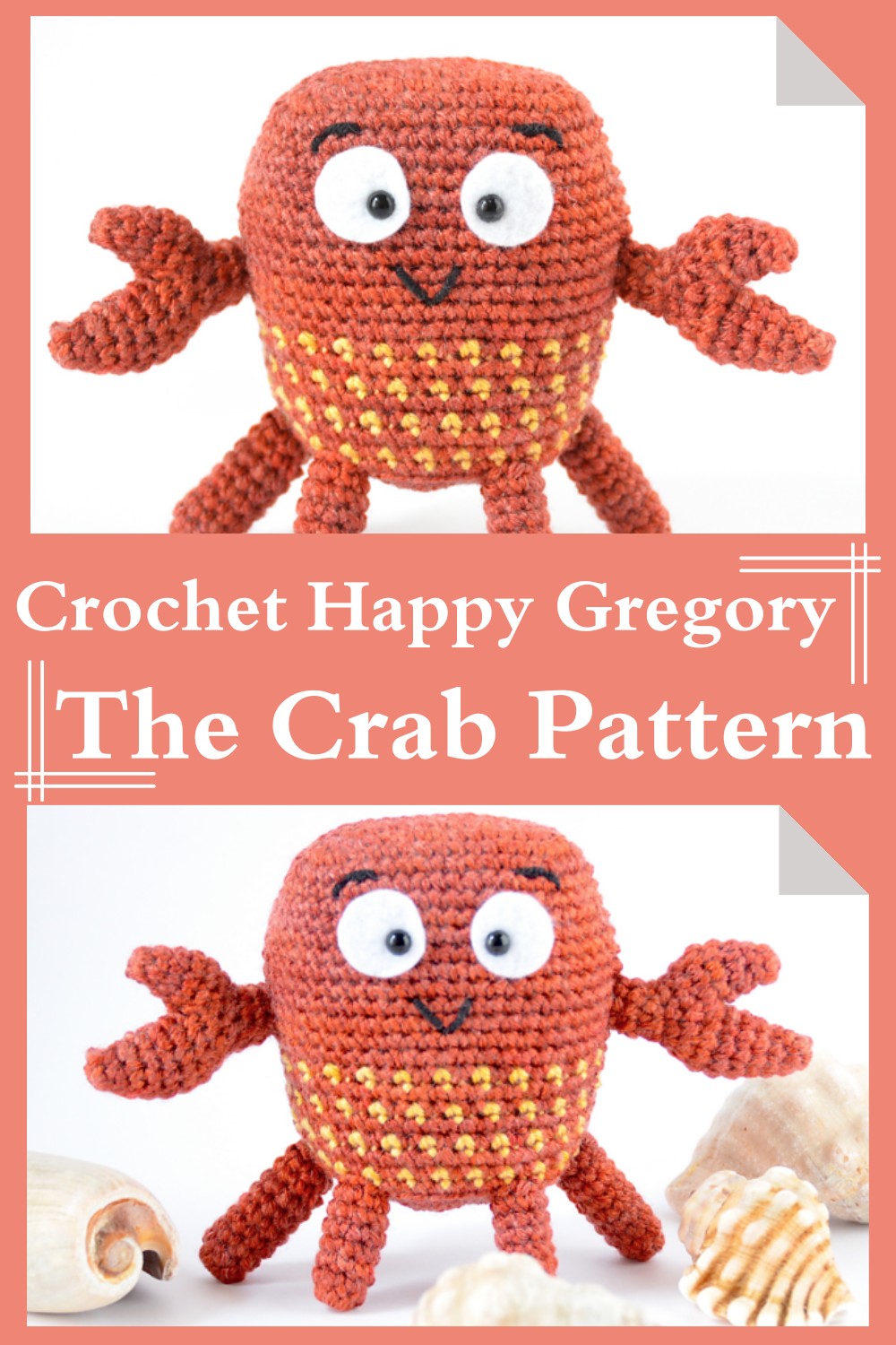 Crochet Happy Gregory The Crab Pattern