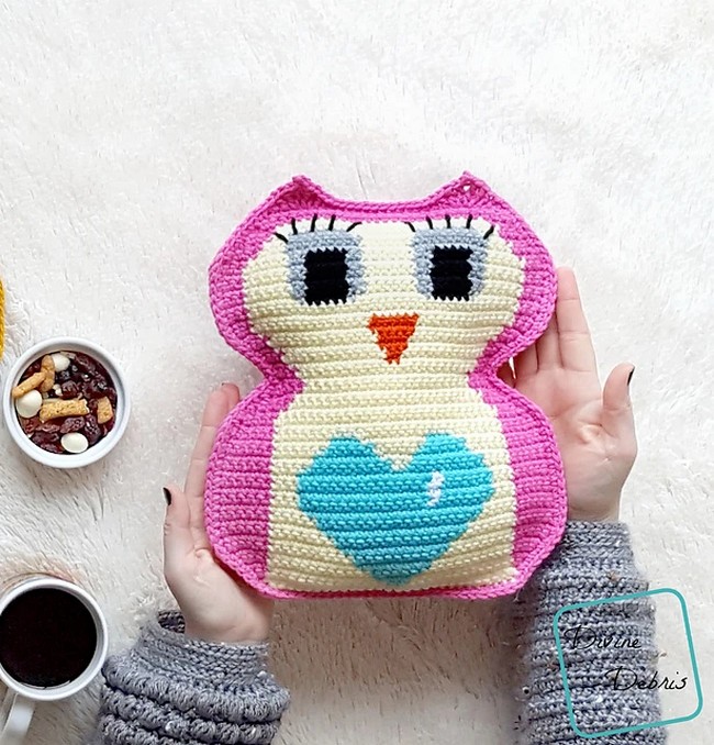 Crochet Heart Belly Owl Pattern