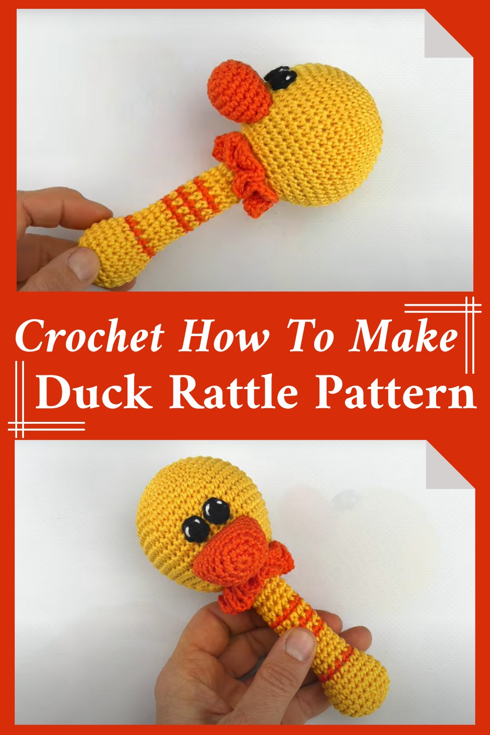  Crochet How To Make An Amigurumi Duck Rattle Pattern