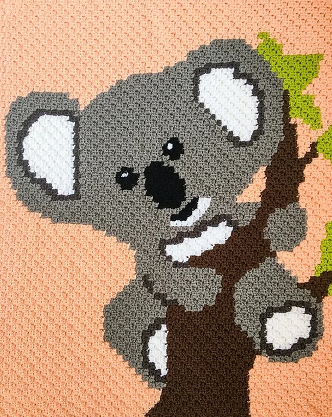 Crochet Koala C2c Blanket Pattern