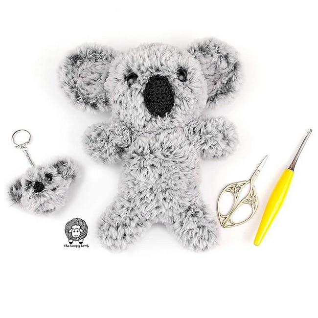 Crochet Koala Keychain Pattern