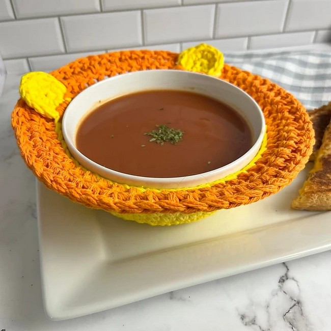 Crochet Lion Soup Bowl Cozy Pattern